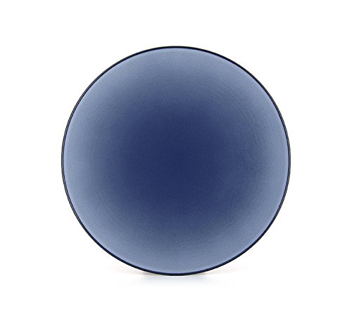 Revol "Equinoxe" - Plato plano (porcelana, 28 x 28 x 3,3 cm), color azul