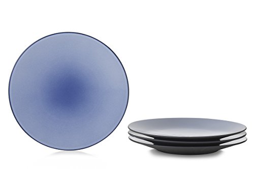 Revol "Equinoxe" - Plato plano (porcelana, 28 x 28 x 3,3 cm), color azul