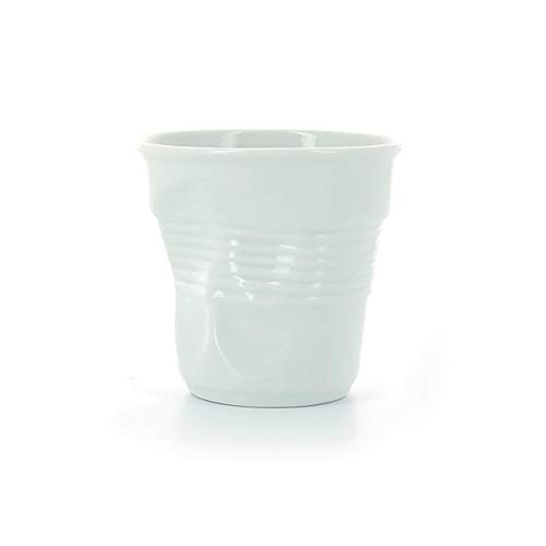 Revol Froissés Color blanco 1pieza(s) taza y tazón - Taza/vaso (Solo, 0,08 L, Color blanco, Porcelana, 1 pieza(s), 60 mm)