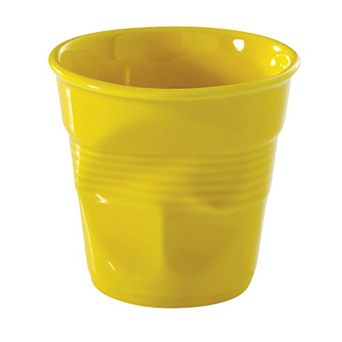 Revol Froissés - Taza/Vaso (8,5 cm, 8,5 cm) Amarillo