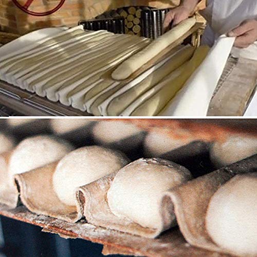 Richaa Tela Panadero, 75 * 110cm Panadero Lino Hacer Baguettes y Panes, Rápida Fermentado de panaderia para Pruebas de Masa Que prueban