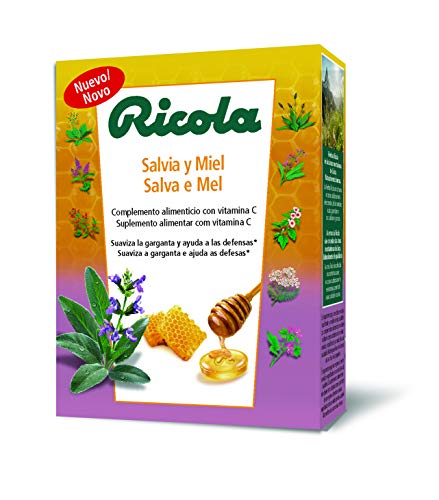 Ricola caramelos - caja/estuche defensas 50g, sabor salvia y miel