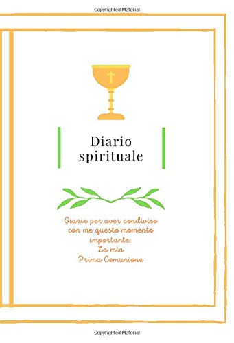 Ricordo Prima Comunione: Diario spirituale da scrivere