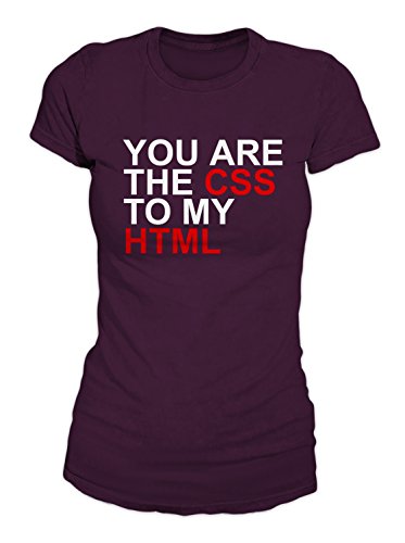 RiotBunny You Are The CSS To My HTML Software Engineering T-Shirt Camiseta Mujeres Azul Marino Large