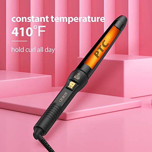 Rizador Pelo Profesional, ATMOKO Rizadores de Pelo Profesional de 25-32mm, 210℃ temperatura constante para rizos grandes y ondas sueltas, 1 guante protector, 1 pinza