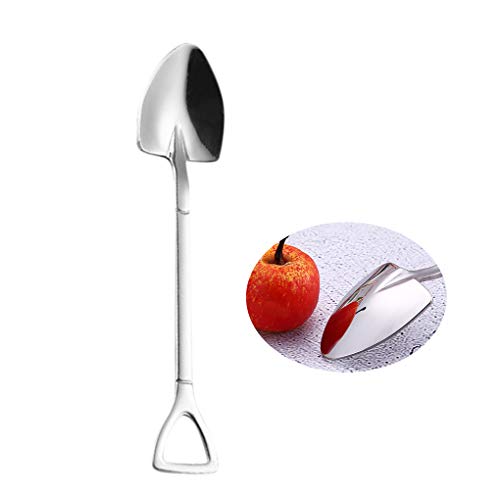 Rolin Roly 7 Piezas Mini Cuchara de Café Té Helado Azúcar Postre Vistoso del Acero Inoxidable Cucharaditas de Sirena Coffee Spoon (A Tipo/7 piezas)