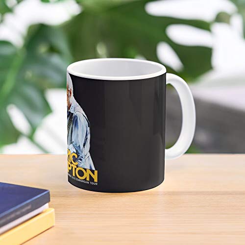 Roll Clapton International Eric Guitarist Music 2020 Rock N The Best 030 In Summer Legend Tour World Eat Food Bite John Best 11oz Ounce White Ceramic Coffee Mug Best Mug tiene 11oz de mano hechas de