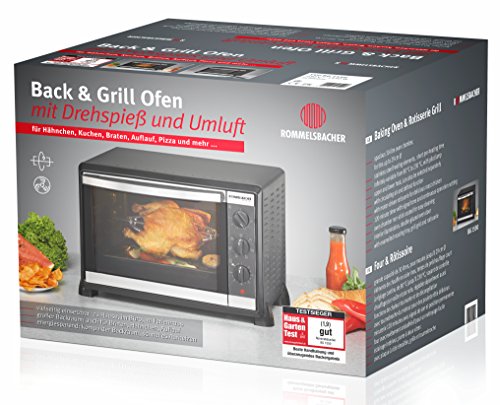 Rommelsbacher BG 1550 - Horno de convección, 1550 W, 30 l, color negro