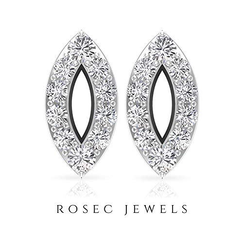 Rosec Jewels 18 quilates oro blanco round-brilliant-shape H-I Diamond