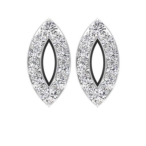 Rosec Jewels 18 quilates oro blanco round-brilliant-shape H-I Diamond