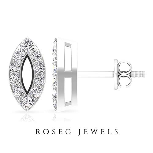 Rosec Jewels 18 quilates oro blanco round-brilliant-shape H-I Diamond