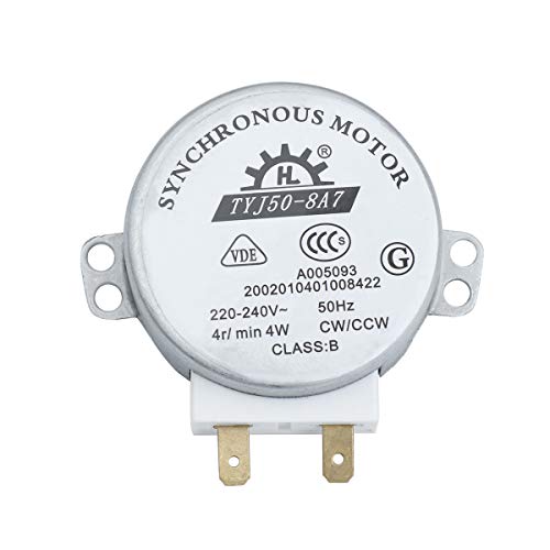 ROSENICE TYJ50-8A7 220V-240V 4 RPM 4W CWCCW horno microondas Turnable Motor sincrónico de CA