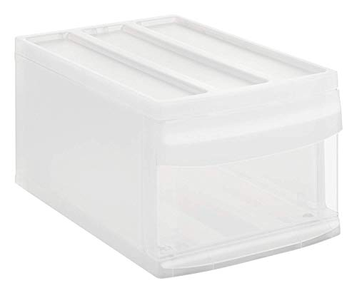 Rotho Systemix, Cajón 1 cajón, Plástico PP sin BPA, transparente, M 39.5 x 25.5 x 20.3 cm