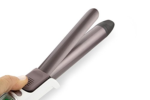 Rowenta CF3460 Precious Curl - Rizador con recubrimiento Keratin and shine, temperatura hasta 200ºC, cable 360º y pantalla LCD, 25 mm de diámetro