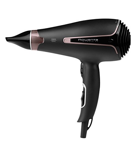 Rowenta Premium Care Silence CV7920F0 - Secador de pelo 2300 W motor AC, sistema iónico keratin, 3 ajustes de temperatura y 2 velocidades, golpe frío y accesorios