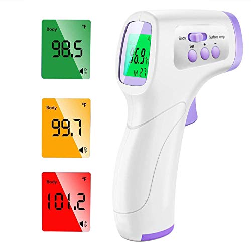 ROXTAK Termometro Infrarrojos ℃ y ℉ Conmutable Termometro Sin Contacto Medico termometro para Niños, Adultos Termometro Infrarrojos Sin Contacto