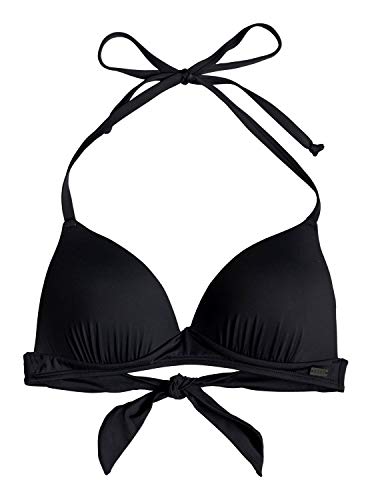 Roxy - Top de Bikini Triangular Moldeado - Mujer - L - Negro