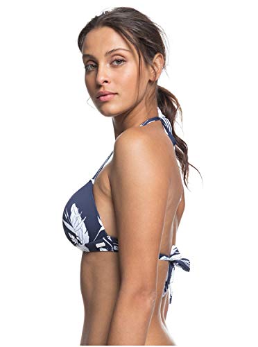 Roxy - Top de Bikini Triangular Moldeado - Mujer - M - Azul