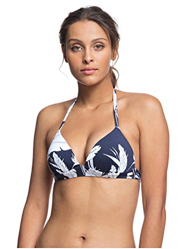 Roxy - Top de Bikini Triangular Moldeado - Mujer - M - Azul