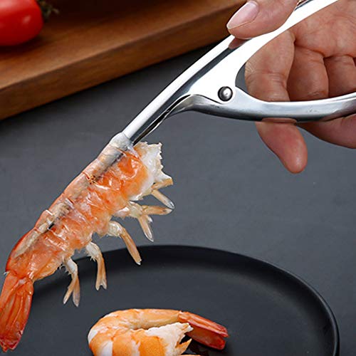 Rtengtunn Pelador de gambas, Pelador de gambas Deveiner de camarones Limpiador de camarones Dispositivo de Cuchillo Cocina Herramientas de mariscos