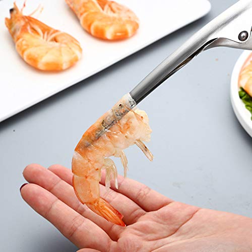 Rtengtunn Pelador de gambas, Pelador de gambas Deveiner de camarones Limpiador de camarones Dispositivo de Cuchillo Cocina Herramientas de mariscos