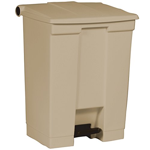 Rubbermaid Step-On 6145 68,1 L Rectangular Polietileno de Alta Densidad (HDPE) Beige - Cubo de basura (68,1 L, Rectangular, Polietileno de Alta Densidad (HDPE), Beige, Pedal, FM, UV, OSHA)