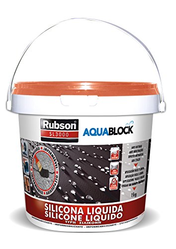 Rubson 1894877 Impermeabilizante Silicona líquida teja, 1 Kg