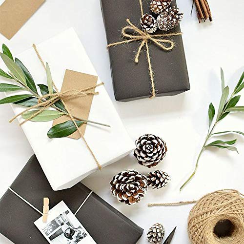 RUSPEPA Rollo De Papel Kraft Blanco - 30.5 Cm X 30 M - Papel Reciclado Perfecto Para Manualidades, Arte, Envoltura De Regalos Pequeña, Embalaje, Postal, Envío, Material De Embalaje Y Paquete