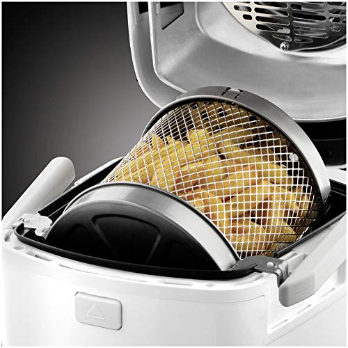 Russell Hobbs Ciclofry Plus Air 22101-56 – Freidora sin Aceite, 1300 W, Uso de Horno, Grill y Freidora, Blanco, Cestillo Giratorio 1 kg, Accesorios Asador y Kebab