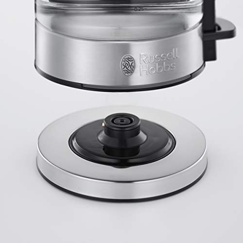 Russell Hobbs Compact Home 24191-70 – Hervidor de Agua (Eléctrico, 0.8 l, Acero Inox, 2200 W, Diseño Compacto, Cristal)