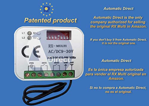 Rx Multi Receptor Universal 433-900 Mhz