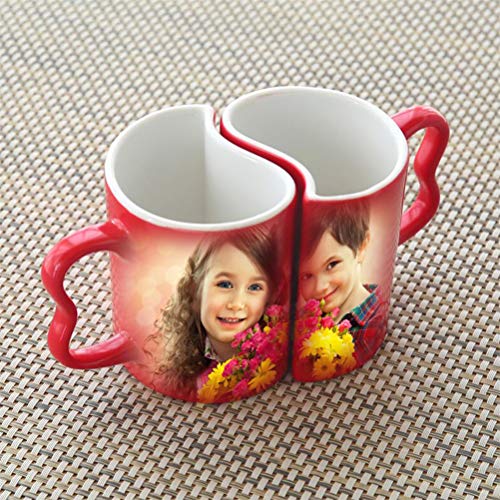 RYTUUFKJGS Foto Personalizada Color Mágico Taza Cambiante Sensible Al Calor Debe DIY Taza De Café(Rojo 9 * 5.5 CM/3.54 * 2.17 IN)