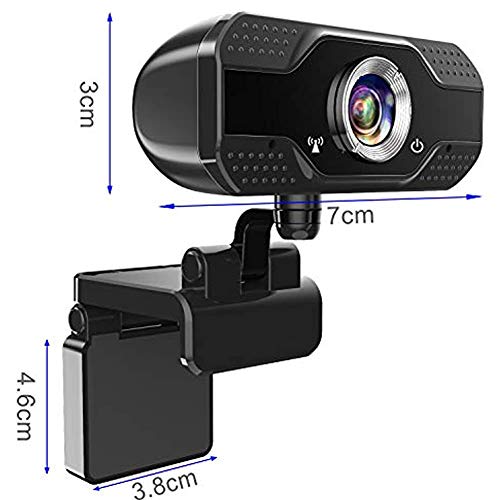 S-1 1080P HD Webcam con Enfoque Automático con Cara De Leva 90 Grados Extendido Ver Transmisión De Ordenador Cámara Web USB para PC Portátil para Llamar Online, Conferencia con El Micrófono