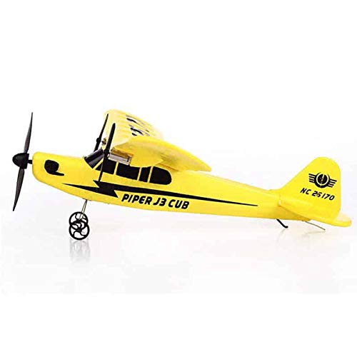 s-idee® 21002 avión Piper J3 FX803 aerógrafo Trainer RC teledirigido con tecnología 2.4 GHz con batería de polímero de litio