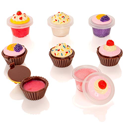 S & Li cosméticos Cutie Cupcake Juego de 8 Piezas Lipgloss