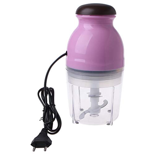 S-TROUBLE Mini picadora de Carne eléctrica Procesador de Alimentos Vegetal Fruit Blender Chopper 600ml