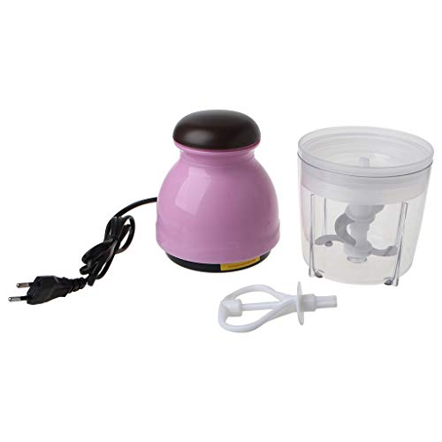 S-TROUBLE Mini picadora de Carne eléctrica Procesador de Alimentos Vegetal Fruit Blender Chopper 600ml