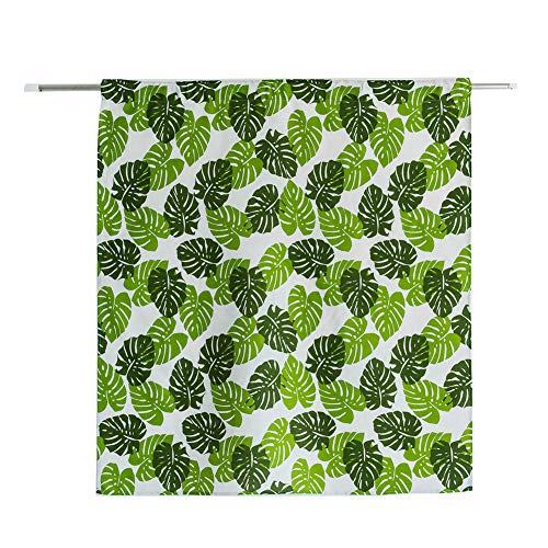 SADA72 Cortinas Opacas para Ventana, pequeñas Cortinas térmicas aislantes para el Sol, Cortinas Decorativas de Moda Cortas para la Cocina y el balcón, Leaf, Tamaño Libre