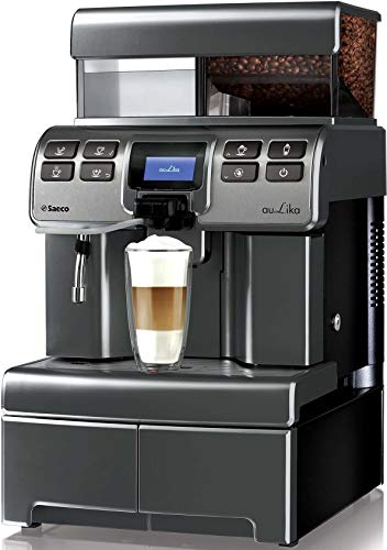 Saeco Aulika Top High Speed Cappuccino Independiente Totalmente automática 4L 2tazas Plata - Cafetera (Independiente, 4 L, Granos de café, Molinillo integrado, 1400 W, Plata)