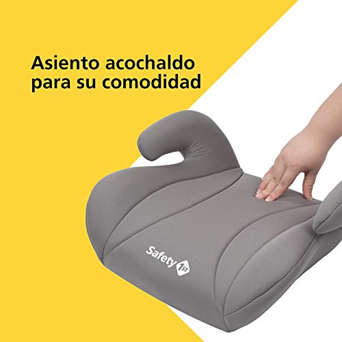 Safety 1st Manga Safe Elevador, Silla de coche grupo 3, Alzador para niños 3-12 años (15-36 kg), color Gris