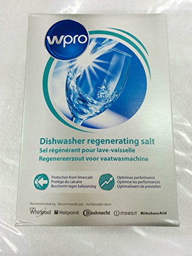 Sal regenerativa/descalcificadora Wpro para lavavajillas original Whirpool, 1 kg - 484000008555