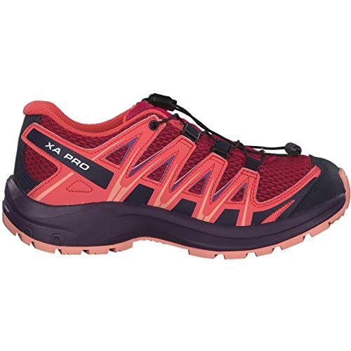 Salomon XA Pro 3D J, Zapatillas de Trail Running Unisex Niños, Rojo/Naranja (Cerise/Dubarry/Peach Amber), 31 EU