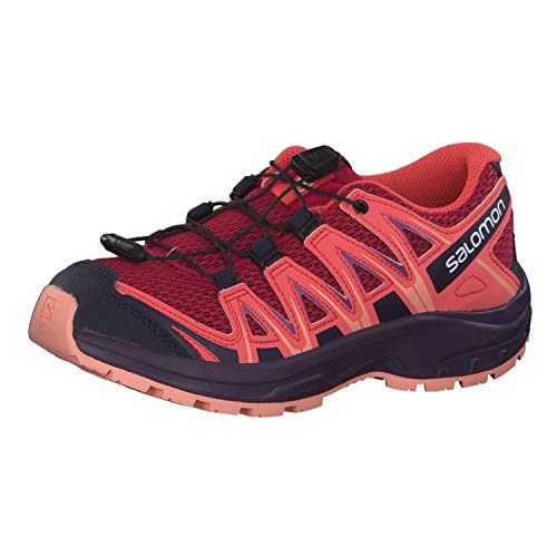 Salomon XA Pro 3D J, Zapatillas de Trail Running Unisex Niños, Rojo/Naranja (Cerise/Dubarry/Peach Amber), 31 EU
