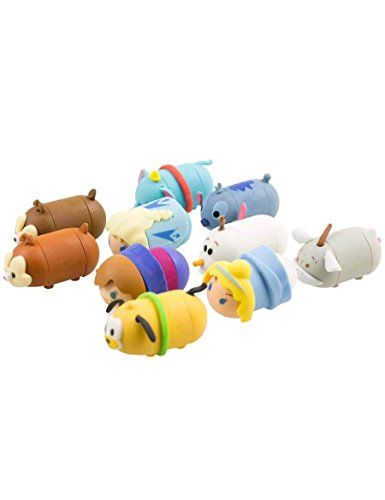 Sambro Tsum - Pack de 10 Gomas de borrar, Multicolor, DTM-6170