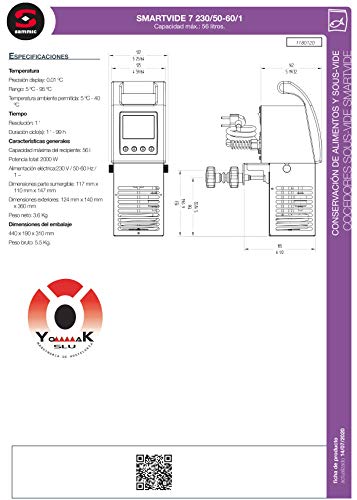 Sammic Cocedor Sous-Vide SmartVide 7 (yommak)