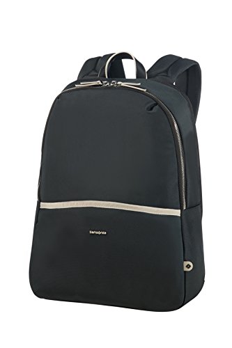 Samsonite Nefti - Backpack 14.1" Mochila tipo casual, 41 cm, 15 liters, Negro (Black/sand)