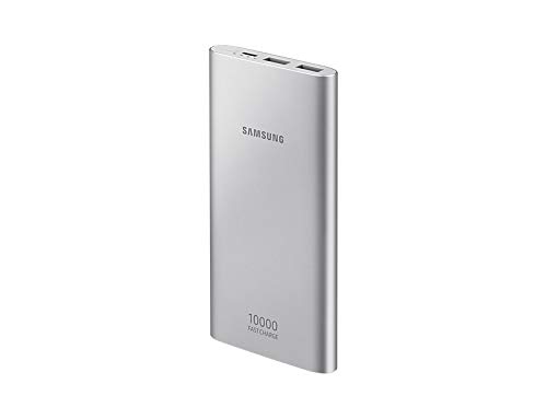 SAMSUNG EB-P1100C batería Externa Plata Polímero de Litio 10000 mAh - Baterías externas (Plata, Universal, Polímero de Litio, 10000 mAh, USB, 9 V)