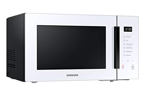 Samsung MG30T5018UW - Microondas con Grill 30 L 900 W, Cerámica Enamel, Desodorización y Cocinado de Vapor, Blanco