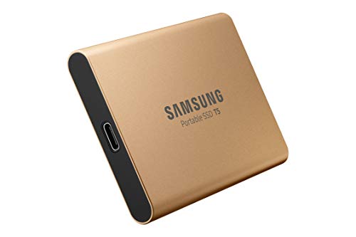 Samsung MU-PA500G 500 GB Oro - Unidades externas de Estado sólido (500 GB, USB Tipo C, 3.1 (3.1 Gen 2), 540 MB/s, Protección Mediante contraseña, Oro)