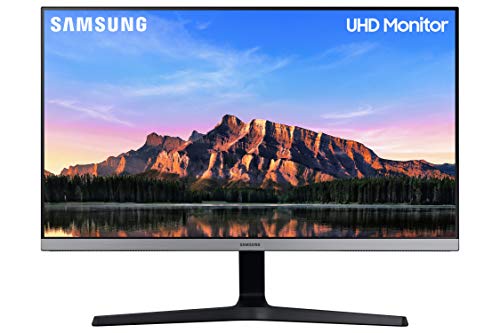 Samsung U28R552 - Monitor de 28" sin marcos (4K, 4 ms, 60 Hz, HDR10, FreeSync, LED, IPS, 16:9, 1000:1, 300 cd/m², 178°, HDMI 2.0, Base en V) Gris Oscuro